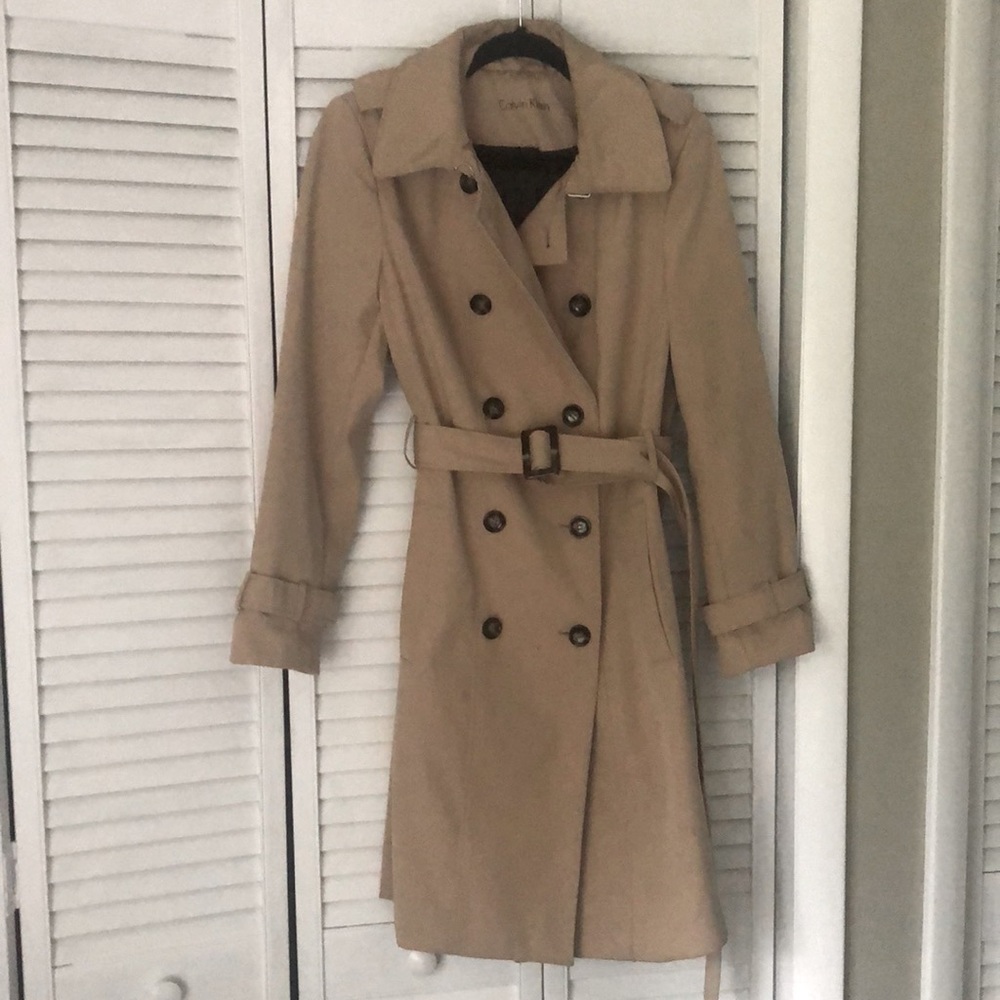 Calvin Klein trench coat, size 8